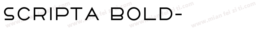 ScriptA Bold字体转换